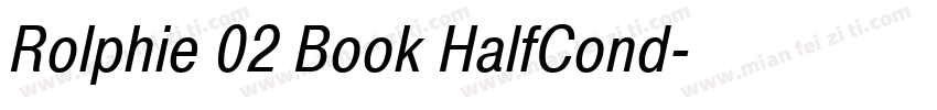 Rolphie 02 Book HalfCond字体转换